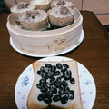 よちりん's cooksnap of when they made おせちの残りで♪黒豆粉チーズトースト.