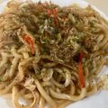 papikun's cooksnap of when they made シンプルな焼きうどん🍳.