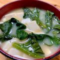 ぽろっとＱちゃん's cooksnap of when they made 味噌汁　豆腐・油揚げ・小松菜かほうれん草.
