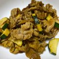chacokon☆'s cooksnap of when they made ズッキーニと豚こまのカレー炒め.