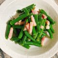 yukarin222's cooksnap of when they made 簡単！インゲンとカリカリベーコンの炒め物.