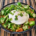 あーこ姐's cooksnap of when they made ヘルシー！納豆キムチ温泉卵オクラ.
