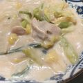 クックM6DK2O☆'s cooksnap of when they made 鶏胸肉と長ねぎの昆布茶で和風クリーム煮.