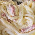 ⭐️'s cooksnap of when they made ☆簡単なのに絶品☆ 濃厚カルボうどん.