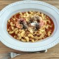 min☆___'s cooksnap of when they made 赤エビ(赤えび)の超絶品 濃厚パスタ.