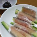 えりこ82☆'s cooksnap of when they made きゅうりと生ハムのにんにく味噌おつまみ.