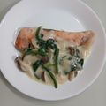 サンフラワー30's cooksnap of when they made サーモンのムニエル ☆濃厚クリームソース.