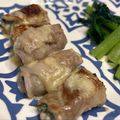 Konkonkonn's cooksnap of when they made 豚もも薄切り肉で大葉チーズ巻き焼き♪.