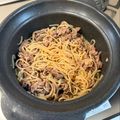 レナヒナ's cooksnap of when they made 夫が大好きな牛肉と白滝の甘辛煮.