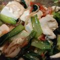 ツキヨタケ's cooksnap of when they made 青梗菜と豆腐とかにかまのうま煮.