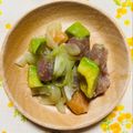 チェックのミニくま's cooksnap of when they made うちの味♪塩麹とお刺身で♪和のアボカド♪.