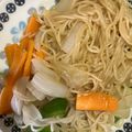 クック49L4Ho☆'s cooksnap of when they made 素麺とあまり野菜でビーフン風炒め.