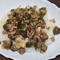 みゆりーた＊'s cooksnap of when they made ご飯がっつり！ナスと豚ひき肉の甘味噌丼.