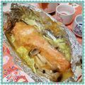 ふくmama✨✨'s cooksnap of when they made 簡単 放置 鮭の味噌バターホイル焼き.