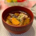 ちゃぴ♥'s cooksnap of when they made ぶた家❤味噌汁ランキングNo１　☆なす☆.