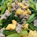 カジカヨ's cooksnap of when they made 豚バラ・小松菜・卵だけ！ シンプル塩炒め.