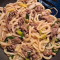 tomomymy's cooksnap of when they made 簡単＆ヘルシー！すき焼き風焼きうどん★.