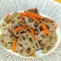 ちーまぐ's cooksnap of when they made 簡単！れんこんと合挽き肉の甘辛炒め☆.