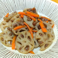 ちーまぐ's cooksnap of when they made 簡単！れんこんと合挽き肉の甘辛炒め☆.