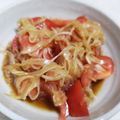 くむちん's cooksnap of when they made ノンオイルドレで。新玉とトマトのあえもの.