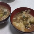 きらり流れ星's cooksnap of when they made ツルプル☆すいとん入り味噌汁♪.