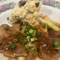 天使の花's cooksnap of when they made スタミナ満点☆豚テキ丼.