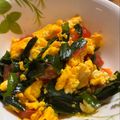 mantacarp's cooksnap of when they made 簡単！ニラトマト玉子炒め.