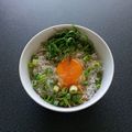 WOODs´'s cooksnap of when they made 簡単すぎる♡これだけ！ごま油deしらす丼.