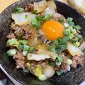 ♫KIKIKO♫'s cooksnap of when they made 合挽き肉で♪簡単すき焼き丼.