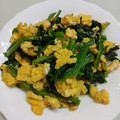 サンフラワー30's cooksnap of when they made ほうれん草と卵の塩ニンニク炒め♪.