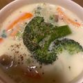 ねこ's cooksnap of when they made 玉葱きのこブロッコリーの豆乳スープ♬.
