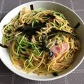 ヤナヤナ's cooksnap of when they made バター醤油♪ツナとしめじと豆苗のパスタ.