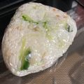 はるはる35's cooksnap of when they made こんぶ茶おむすび〜水菜とごま〜.