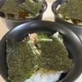 papikun's cooksnap of when they made 時短簡単即席のアカン飯☆シンプルのり弁.