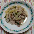 ﾁｲﾁｬﾝﾏﾏ's cooksnap of when they made オッサンの肉野菜炒め白だし餡かけ.