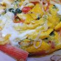 きゃろり's cooksnap of when they made 簡単かにかまとネギのスクランブルエッグ風.