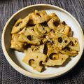 まーちゃろう's cooksnap of when they made 鶏むね肉とれんこんのバター醤油照り焼き.