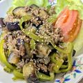 クッキン坊主's cooksnap of when they made ご飯が進む♪茄子ピーマン豚挽肉の香味炒め.