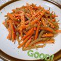 オウジリリノエ's cooksnap of when they made 大量消費　にんじんとコンニャクのきんぴら.