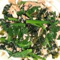 さりークック's cooksnap of when they made ほうれん草・わかめ・シーチキン.
