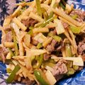 🐸's cooksnap of when they made 牛こま切れ肉で簡単チンジャオロース.