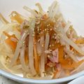 yummy?'s cooksnap of when they made レンジで簡単☆もやしと人参の中華サラダ。.