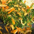 ゆのゆのんこ's cooksnap of when they made 人参の葉っぱと油揚げの炒め物♪.