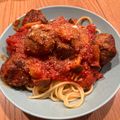Lumiga's cooksnap of when they made 「カリオストロの城」のミートボールパスタ.