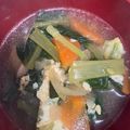 snow012's cooksnap of when they made 小松菜の卵とじスープ.