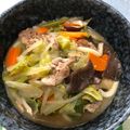 マダムスカーレット's cooksnap of when they made ■豚キャベツの旨味噌うどん.