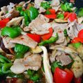 まつりんぐ's cooksnap of when they made 豚ばら肉なすピーマン豆板醤ピリ辛味噌炒め.