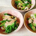 さくらん餅's cooksnap of when they made 菜の花&新玉ねぎのベーコンチーズ炒め♫.