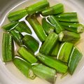 ♬のんのこ日和♬'s cooksnap of when they made 幼児食にも★オクラの白だし.