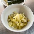 azbjbn's cooksnap of when they made SDGs　美味しいキャベツの芯の糠漬け.